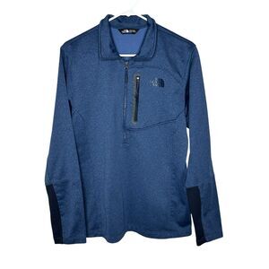 The North Face Men’s Blue Quarter Zip Pullover Sweater Size M